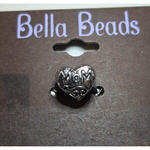New Vintage Sterling Silver Mom Heart Charm Mother's Day ATI 925